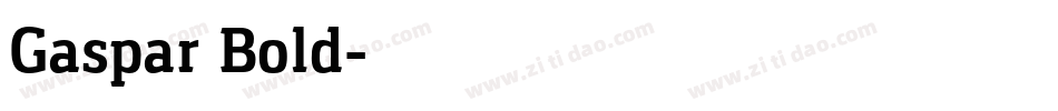 Gaspar Bold字体转换